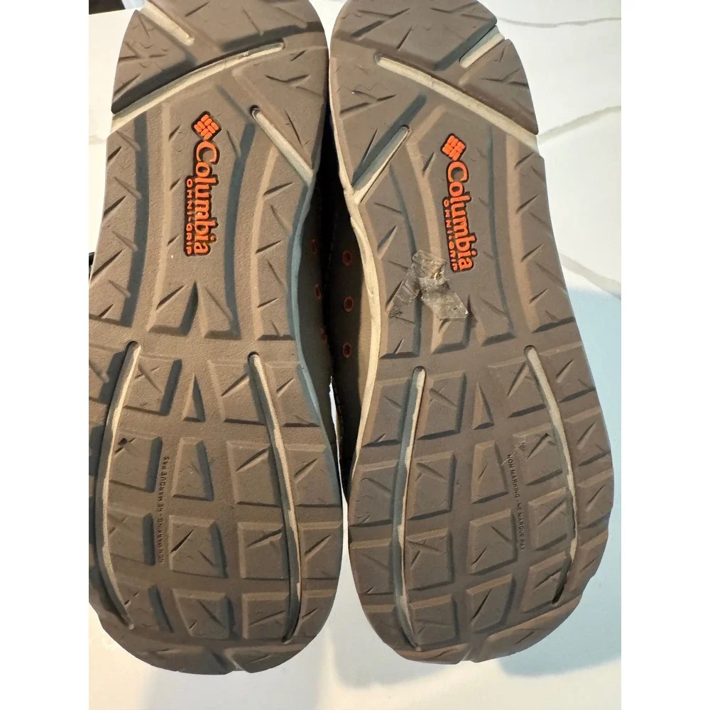 Columbia PFG Bahama Vent Tan Orange Boat Shoes Mens 10 B Fishing